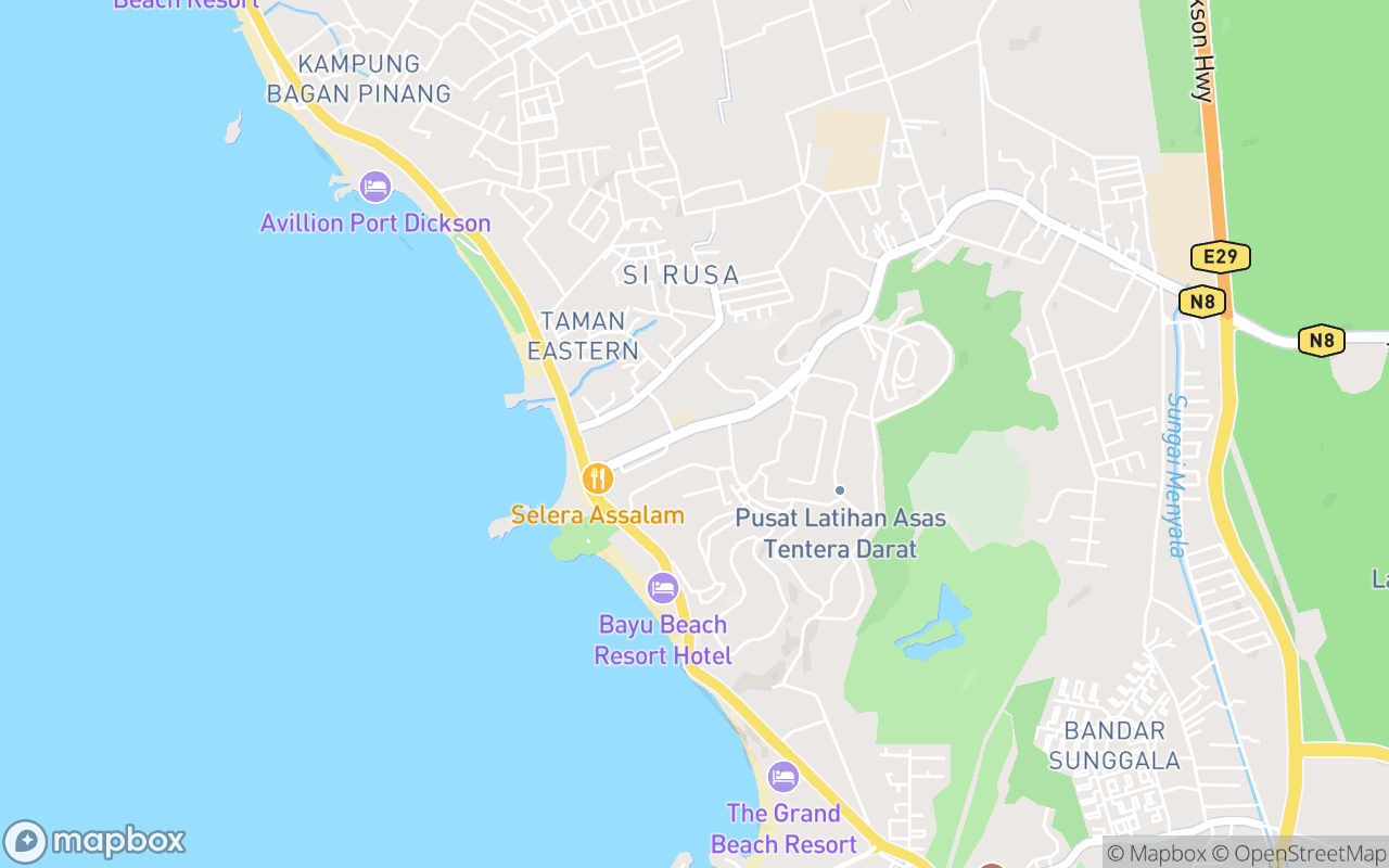 Map showing the location of Masjid Depoh Askar Melayu Diraja