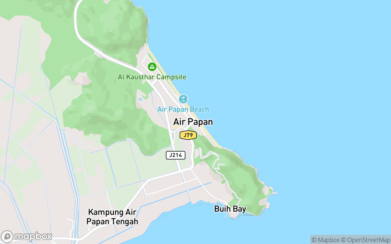 Map showing the location of Dataran Air Papan