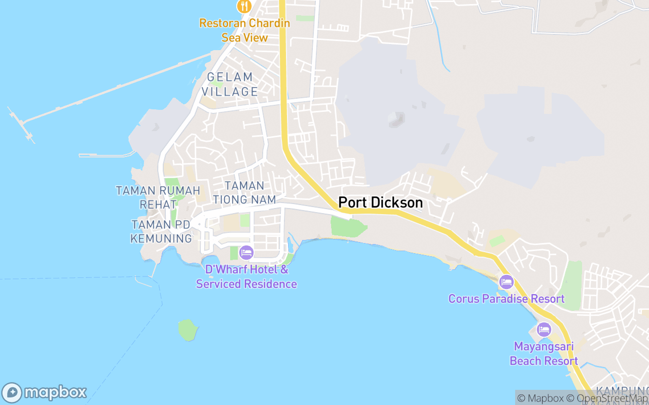 Map showing the location of Masjid Jamek Dato' Haji Abdullah Sijang