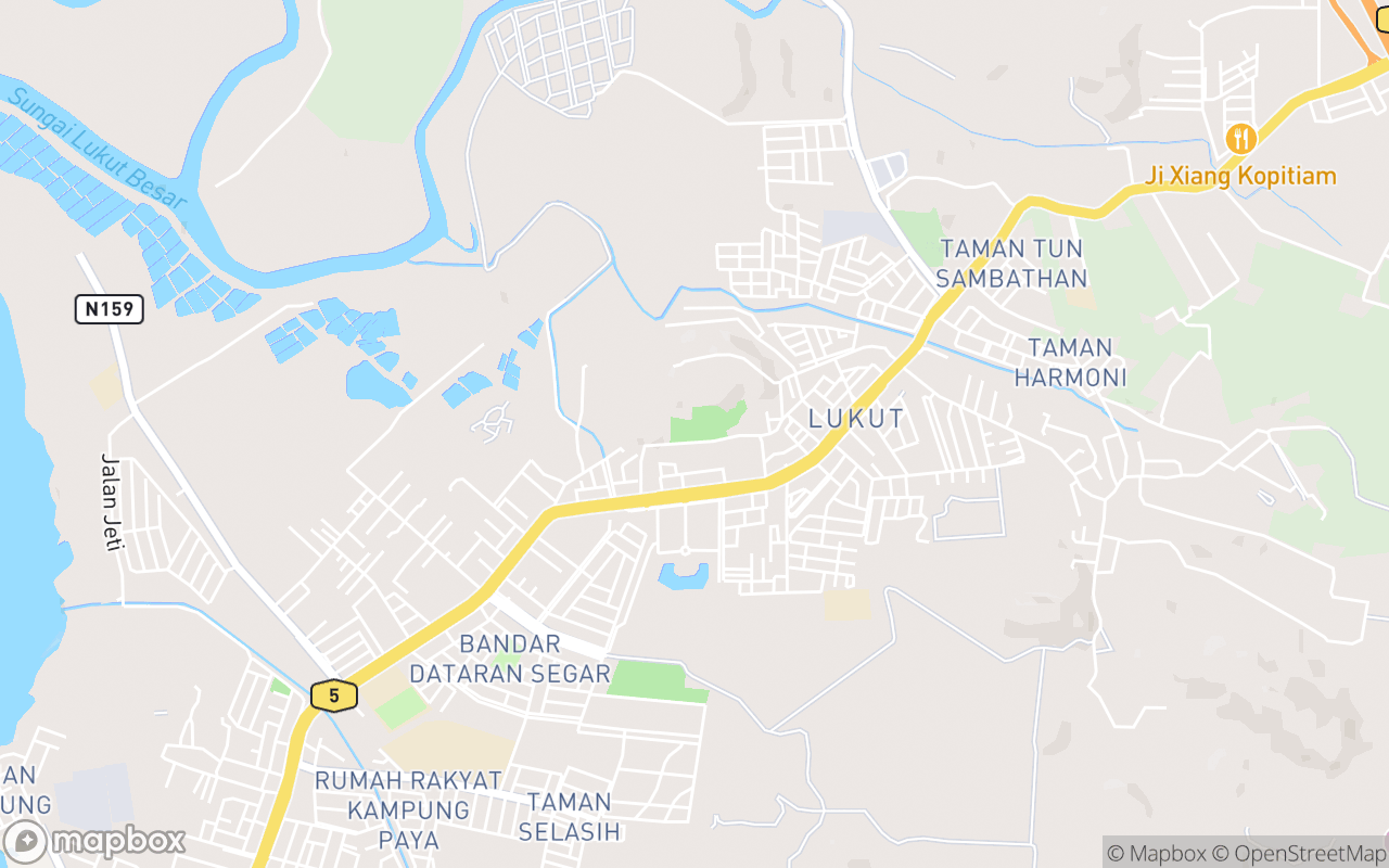 Map showing the location of Lukut Museum