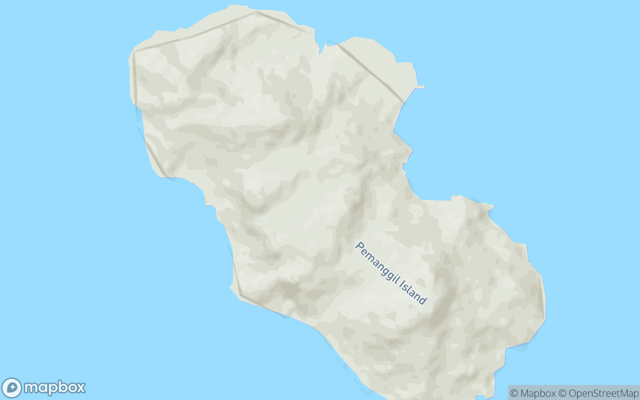 Map showing the location of Pulau Pemanggil