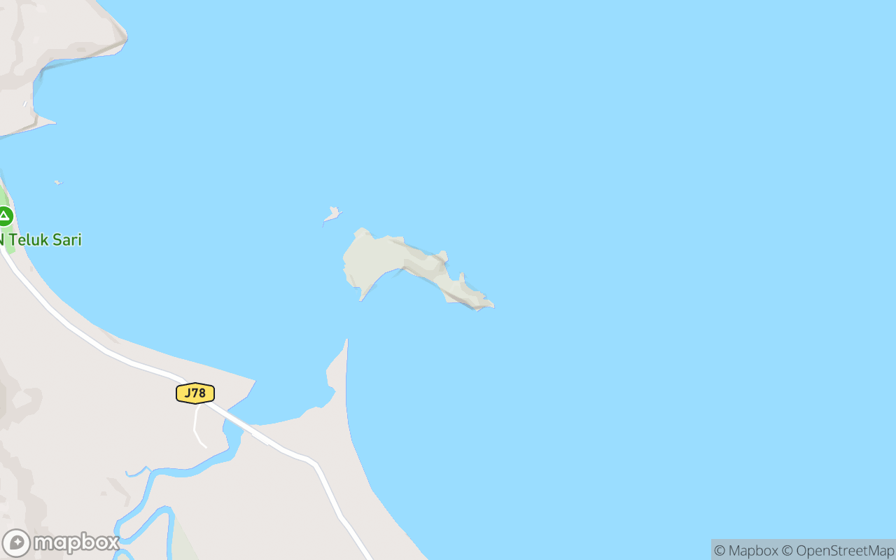 Map showing the location of Gerbang Laut Pulau Mawar
