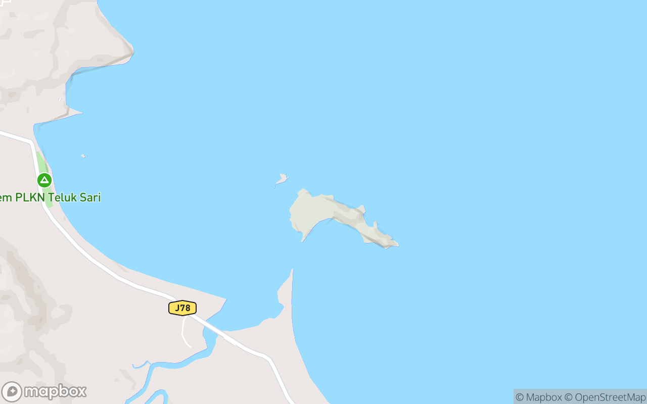 Map showing the location of Mersing Geopark