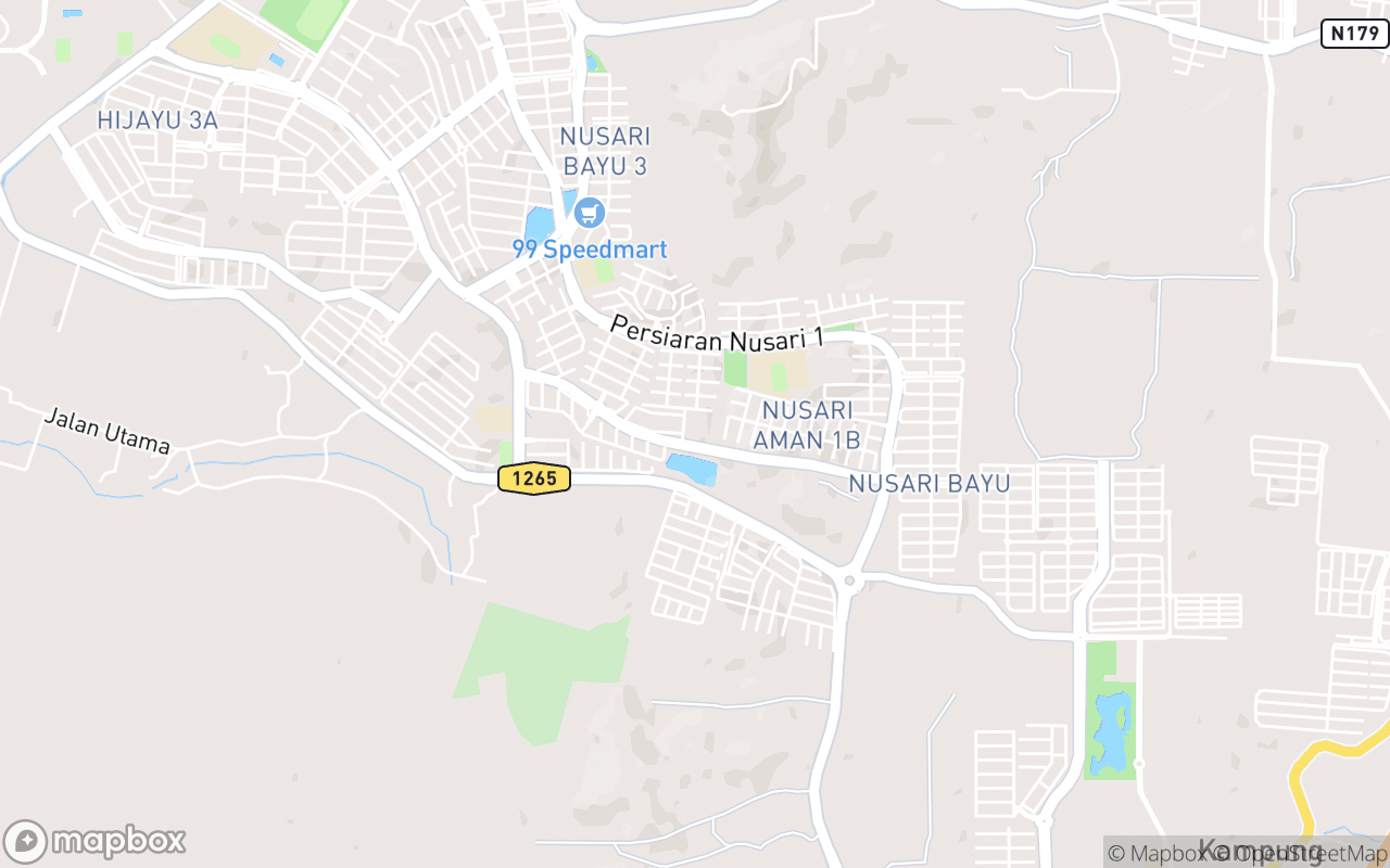 Map showing the location of Masjid Sheikh Haji Ahmad