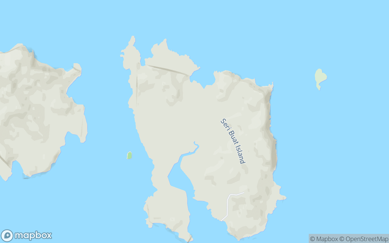 Map showing the location of Pulau Siribuat