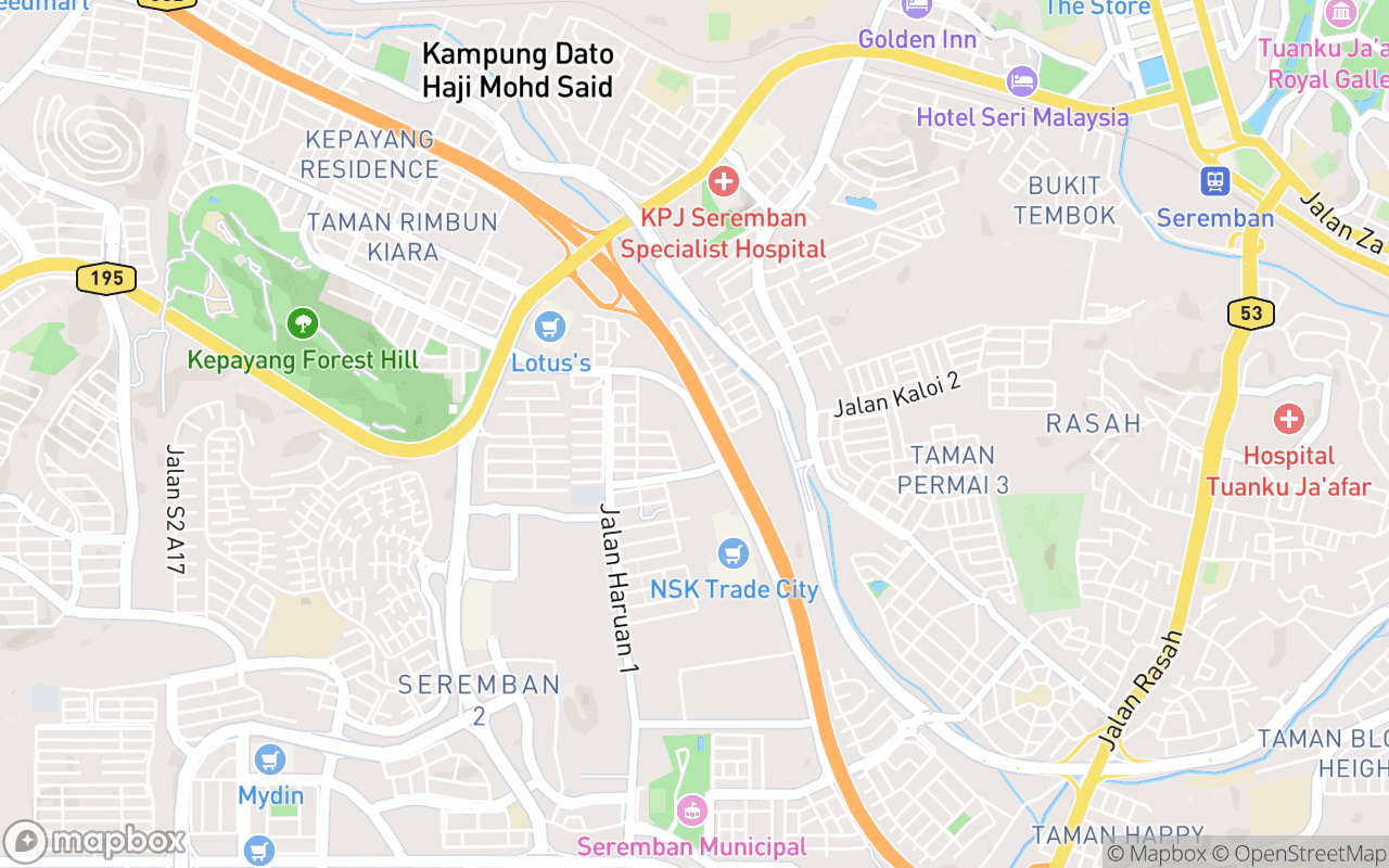 Map showing the location of SnowLim Wonderland Malaysia