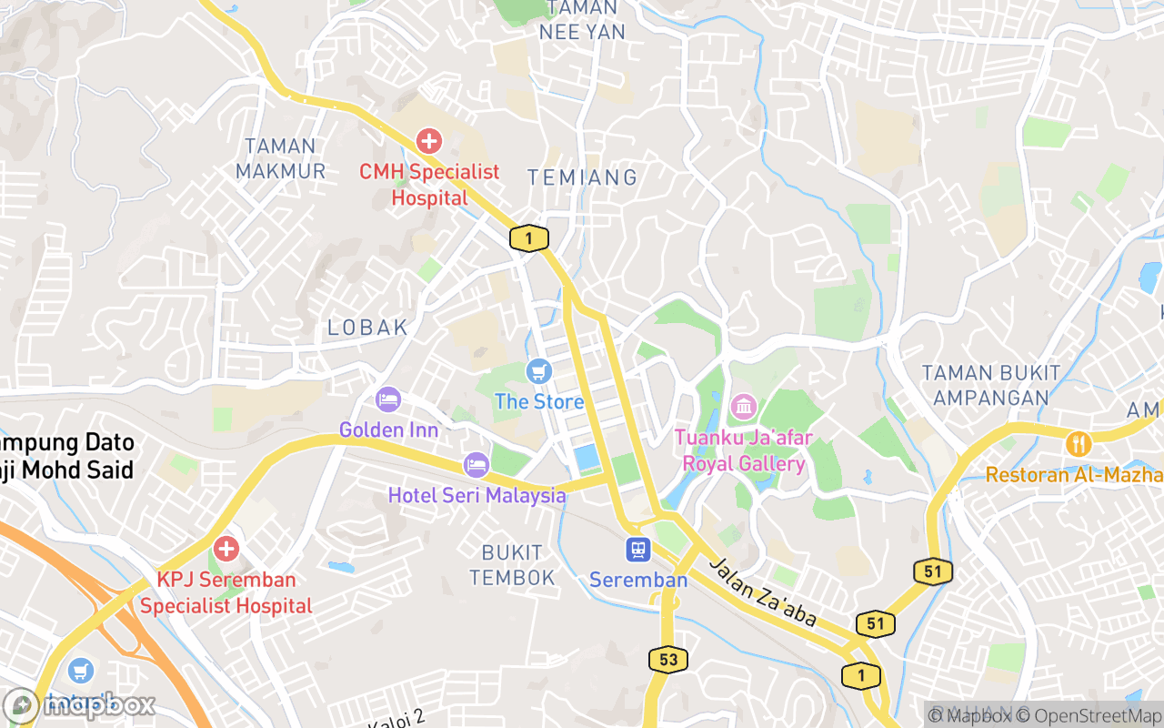 Map showing the location of Church of the Visitation