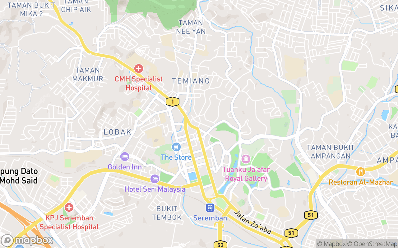 Map showing the location of 13th December Patisserie