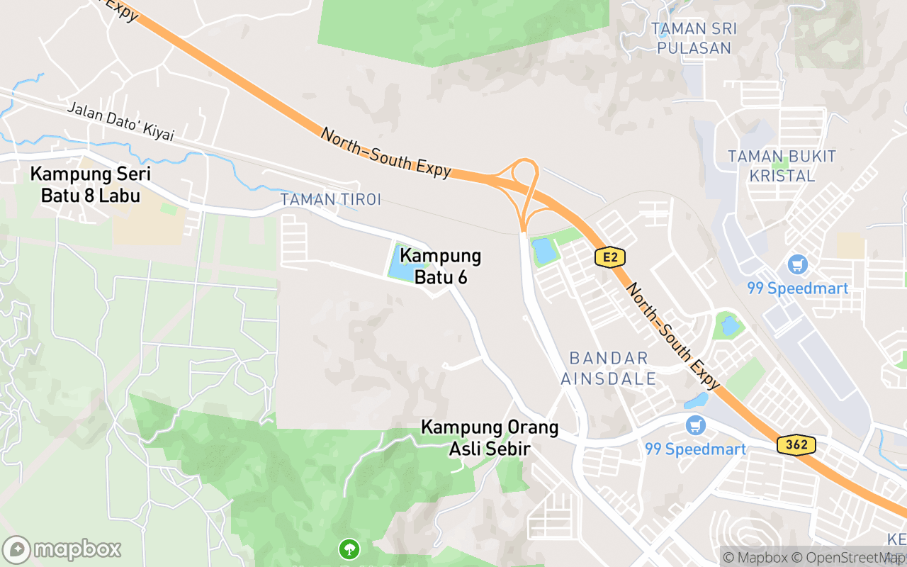 Map showing the location of Hutan" Garden Cafe