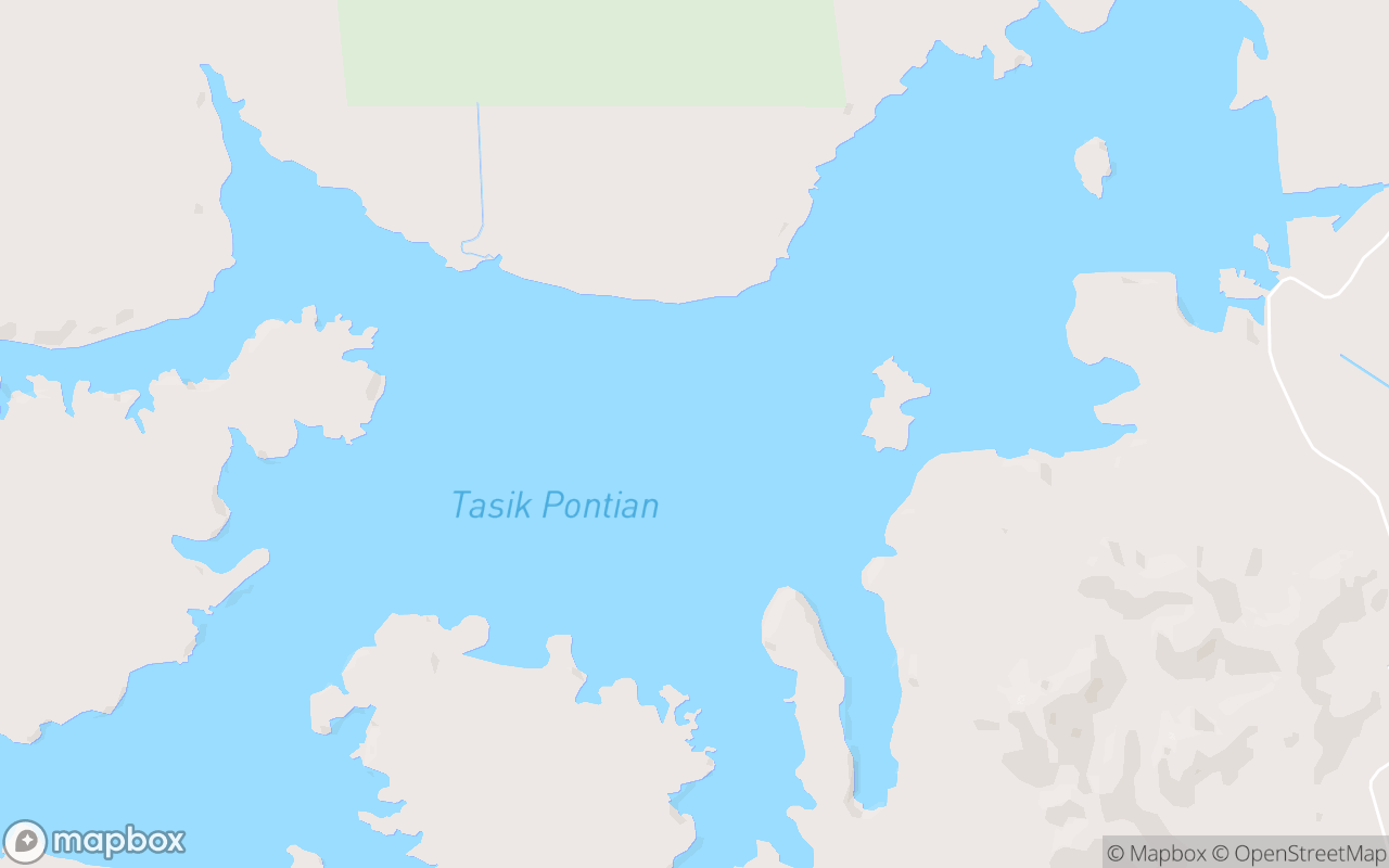 Map showing the location of Sungai Pontian