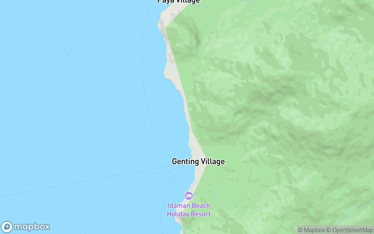 Map showing the location of Genting Bayu Chalet