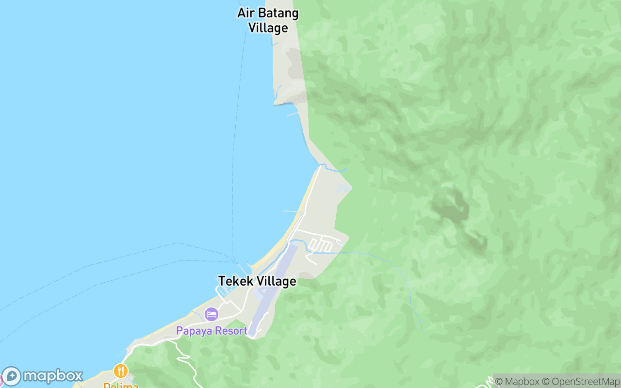 Map showing the location of Tioman Valentines