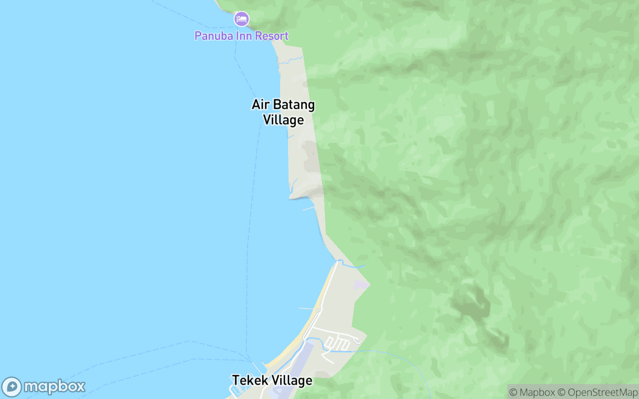 Map showing the location of Pusat Taman Laut Tioman