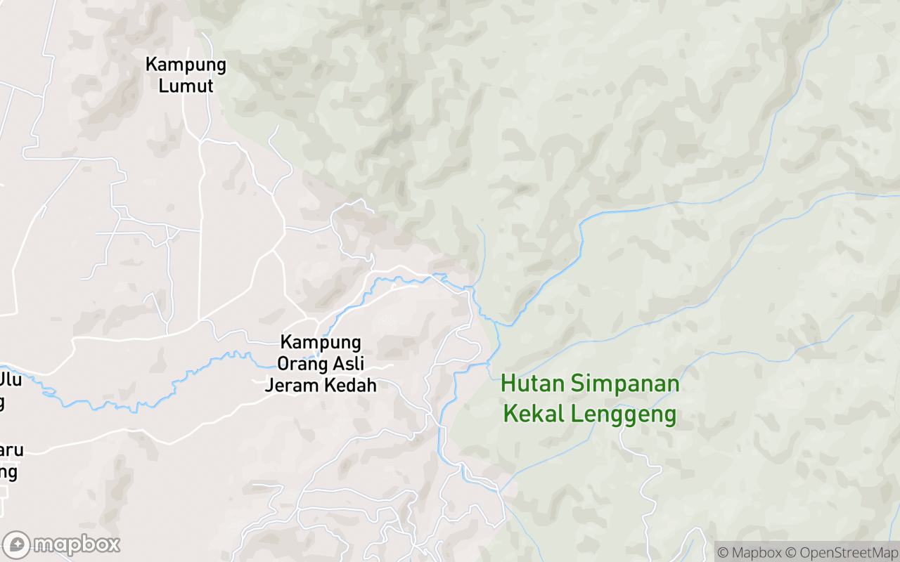 Map showing the location of Jeram Kedah