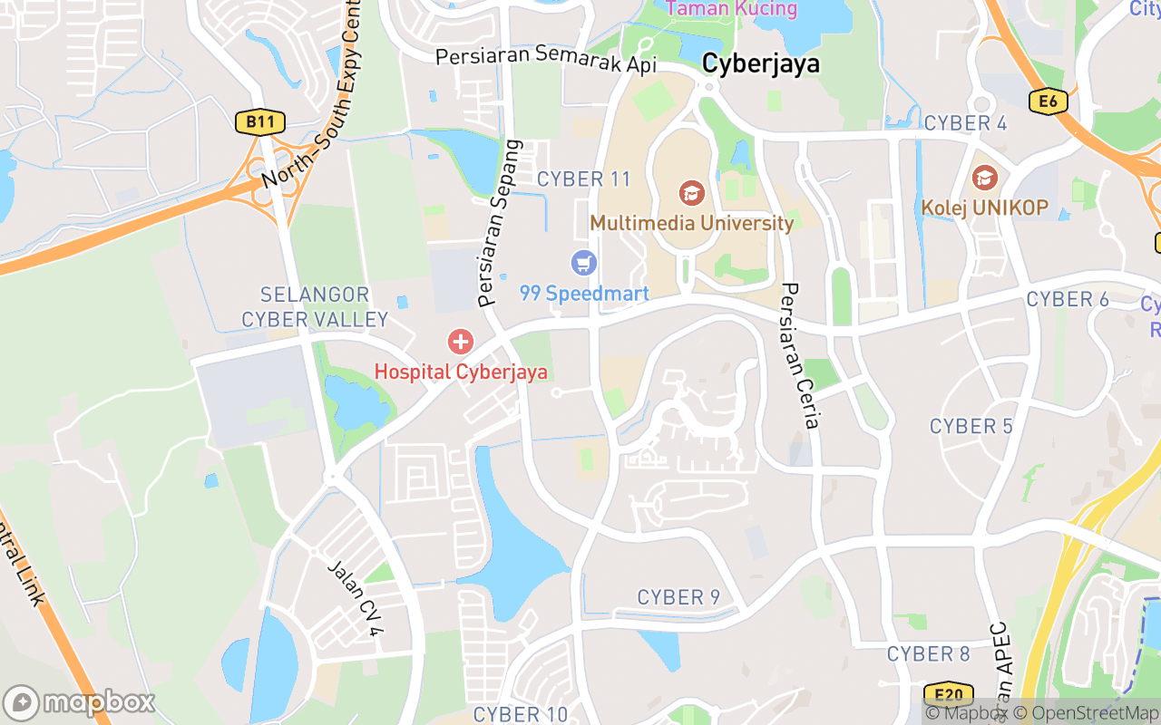 Map showing the location of Tamarind Square