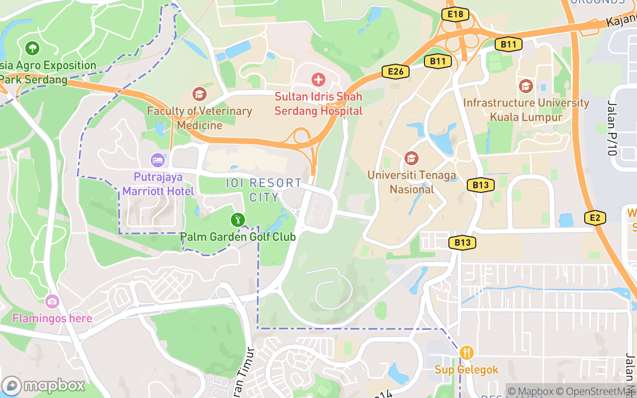 Map showing the location of Sovotel Boutique Hotel