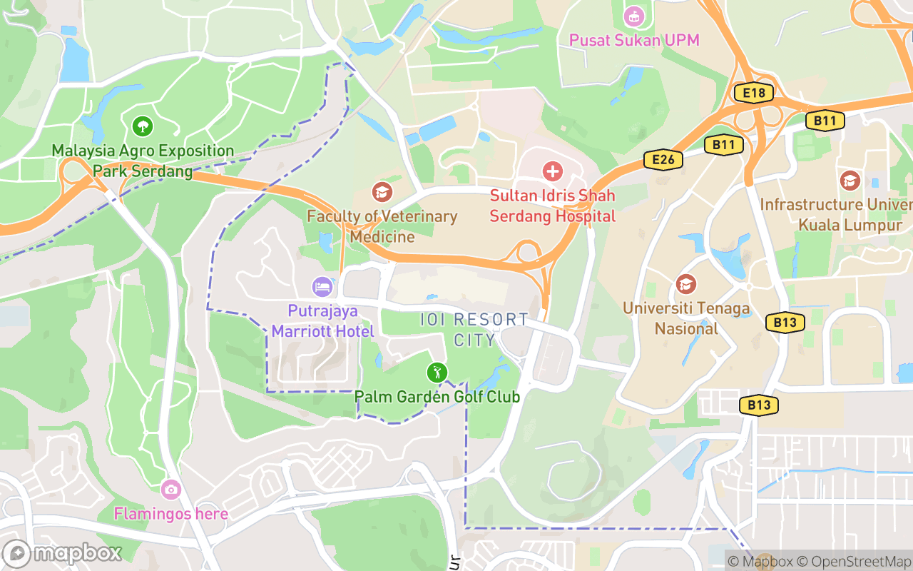 Map showing the location of District 21 