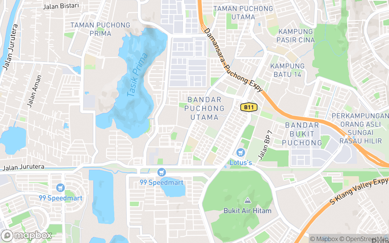Map showing the location of Apam Balik Nusantara