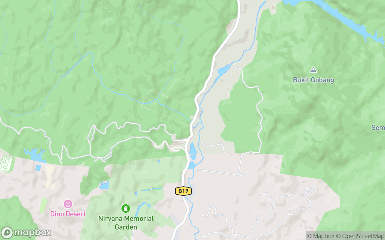 Map showing the location of Hutan Rekreasi Sungai Tekala