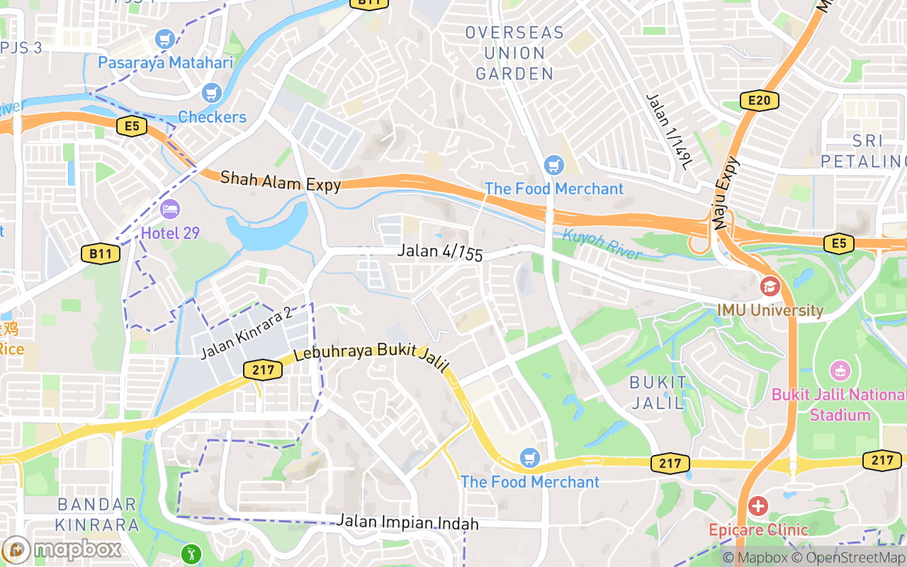 Map showing the location of Cuffymeow 