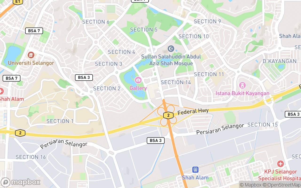Map showing the location of MM OVEN FRESH