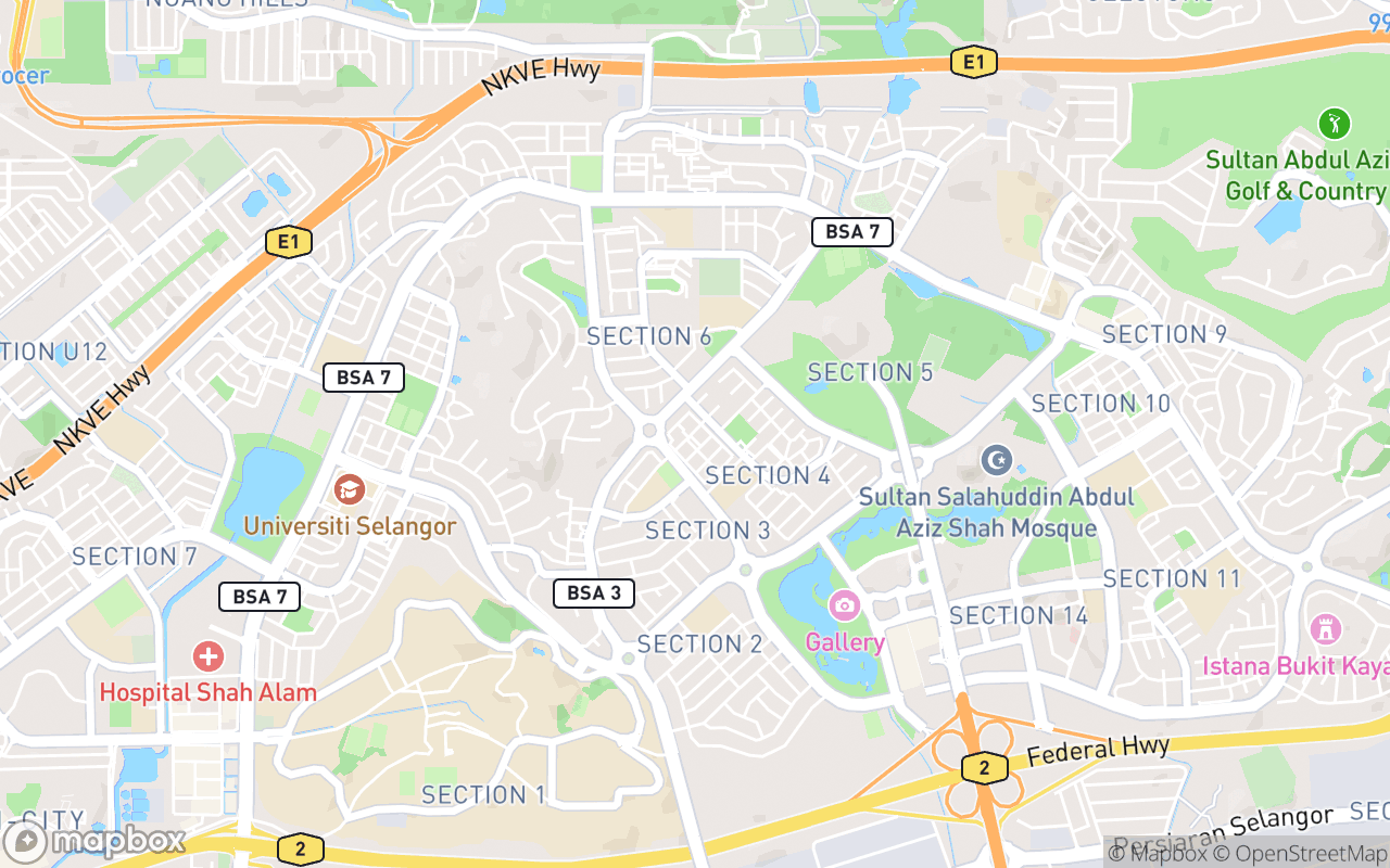 Map showing the location of Cake Jalan Tiung