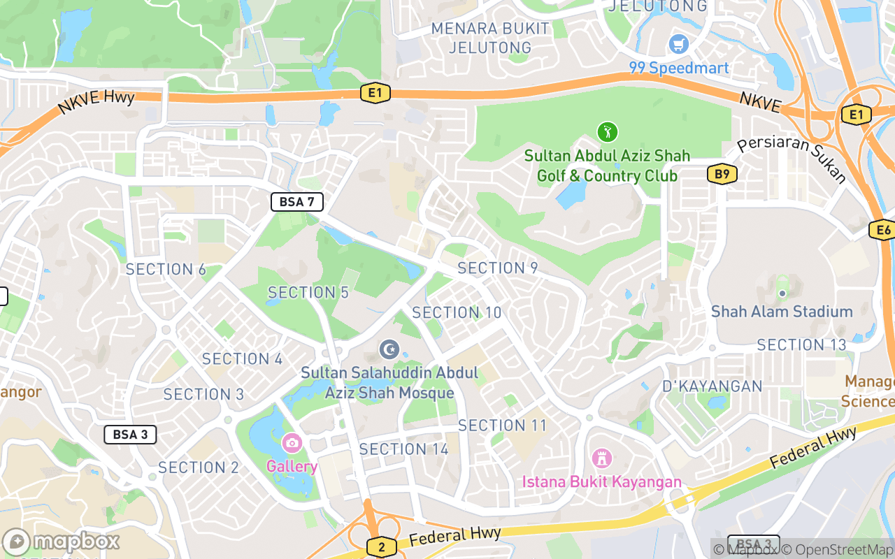 Map showing the location of Warong Tiga Lima
