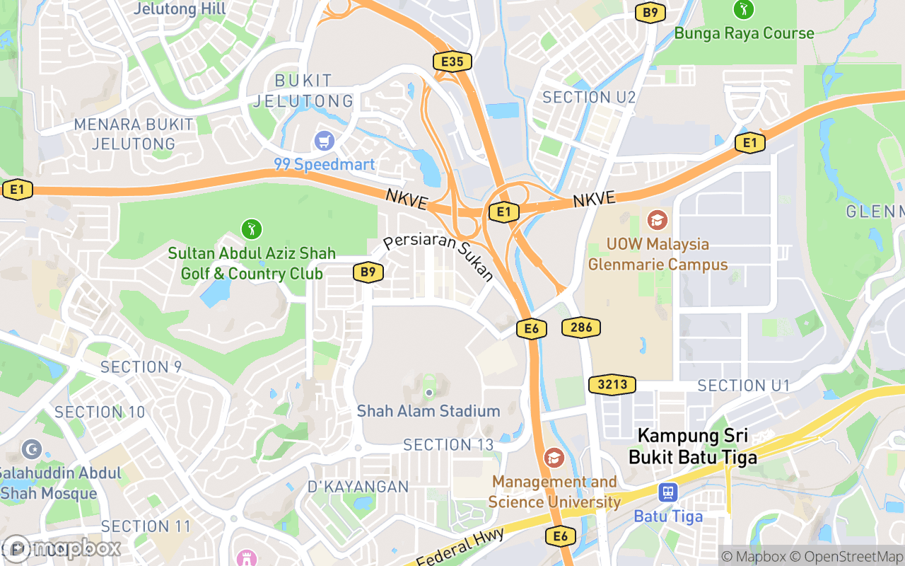 Map showing the location of Emilyns & Cafe 