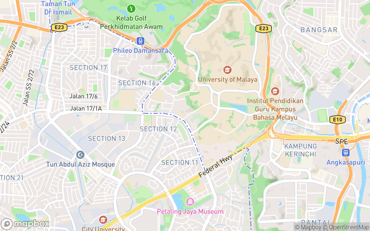 Map showing the location of Pokok KL