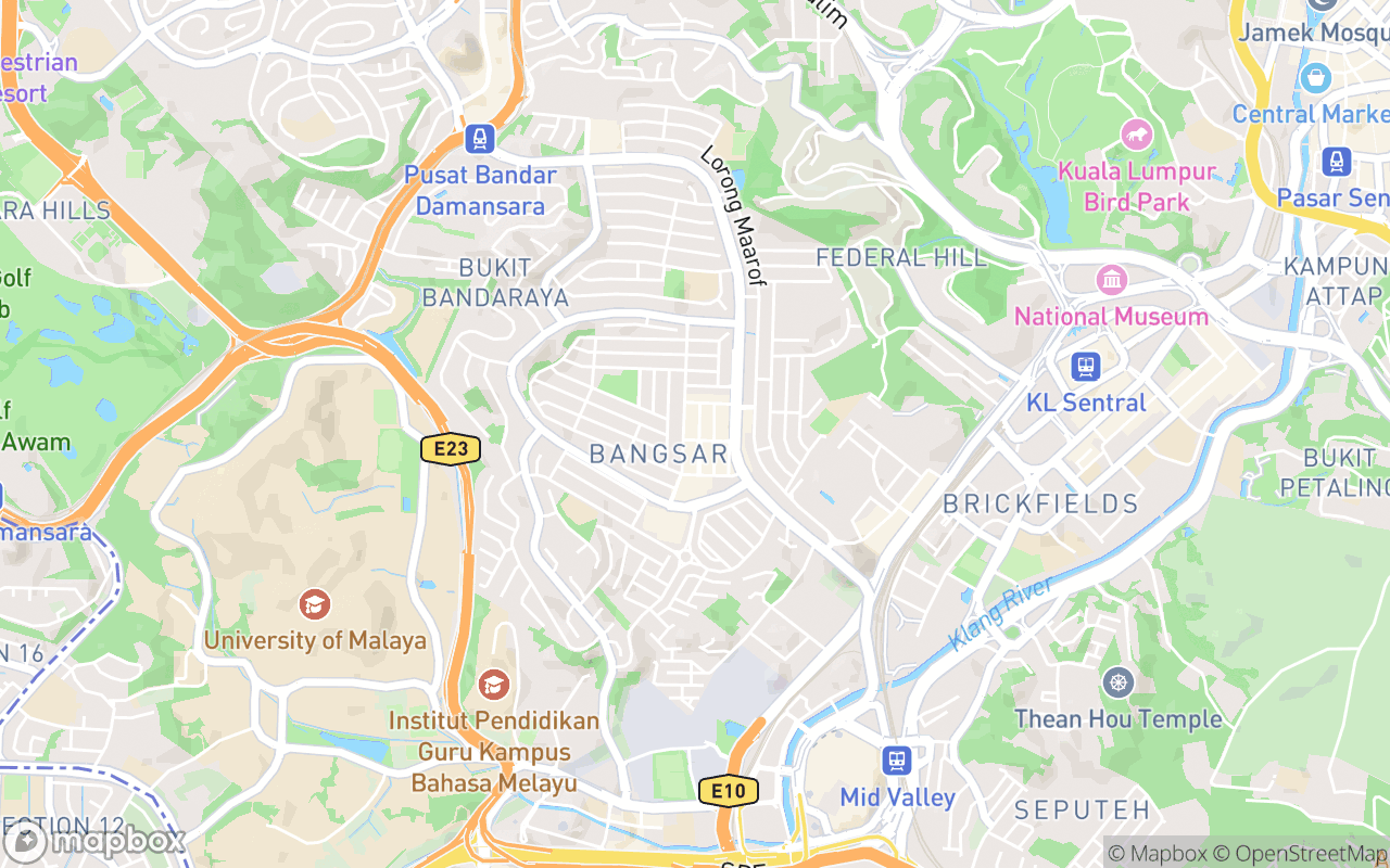 Map showing the location of SIX