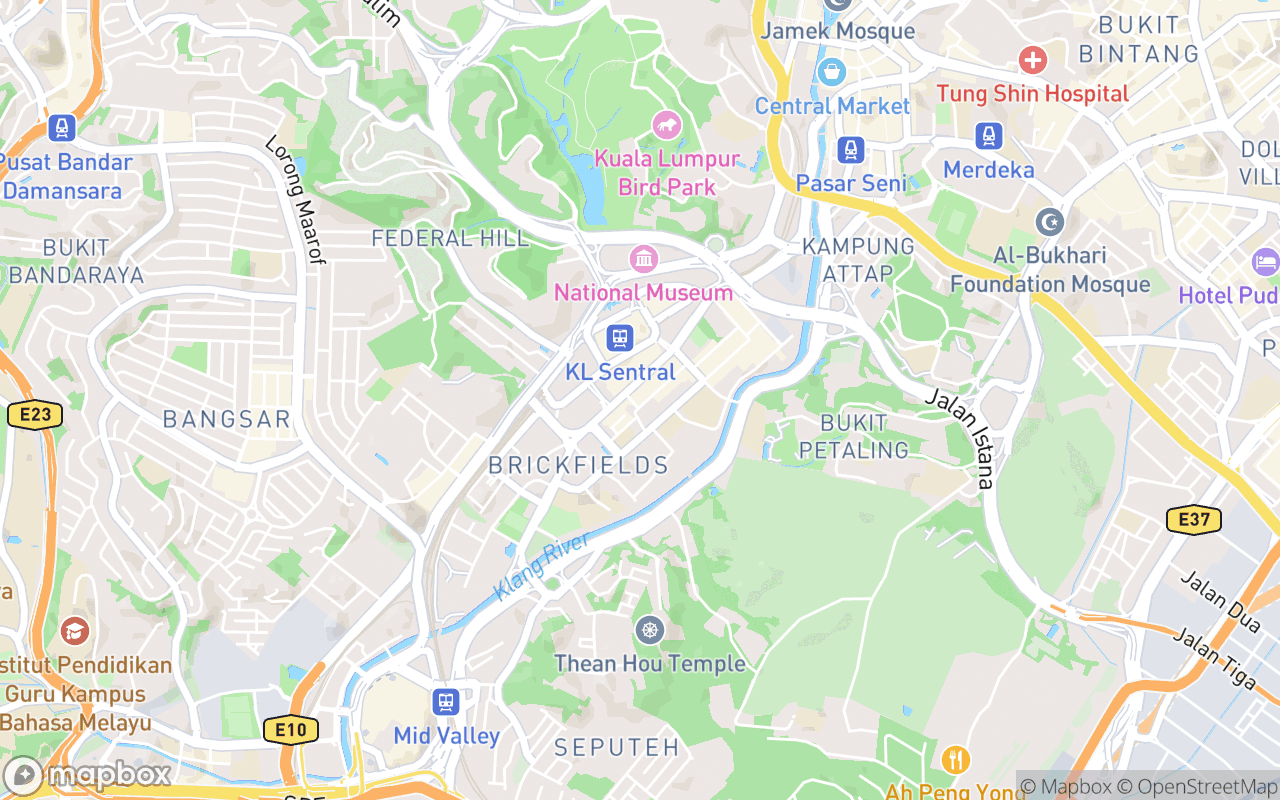 Map showing the location of MTR 1924