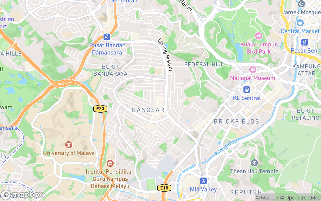 Map showing the location of Rock Bottom