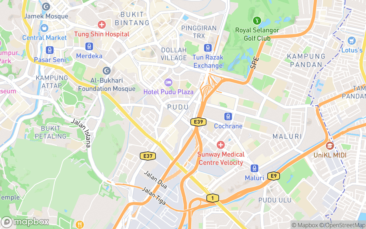 Map showing the location of Heun Kee Claypot Chicken Rice (Pudu)