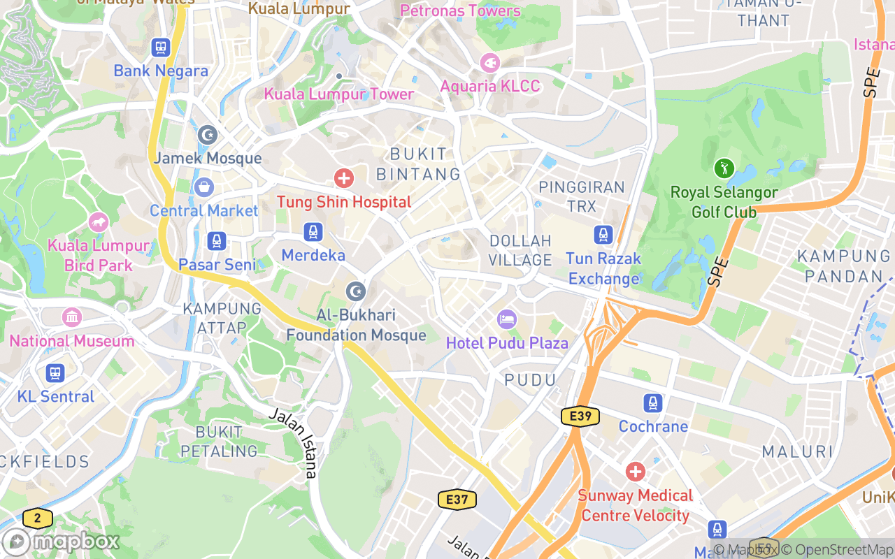 Map showing the location of Furama Hotel