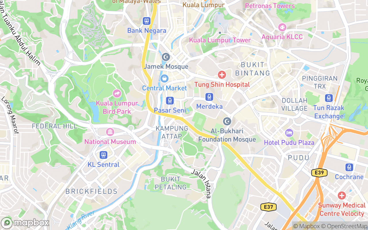 Map showing the location of Chan She Shu Yuen Clan Ancestral Hall