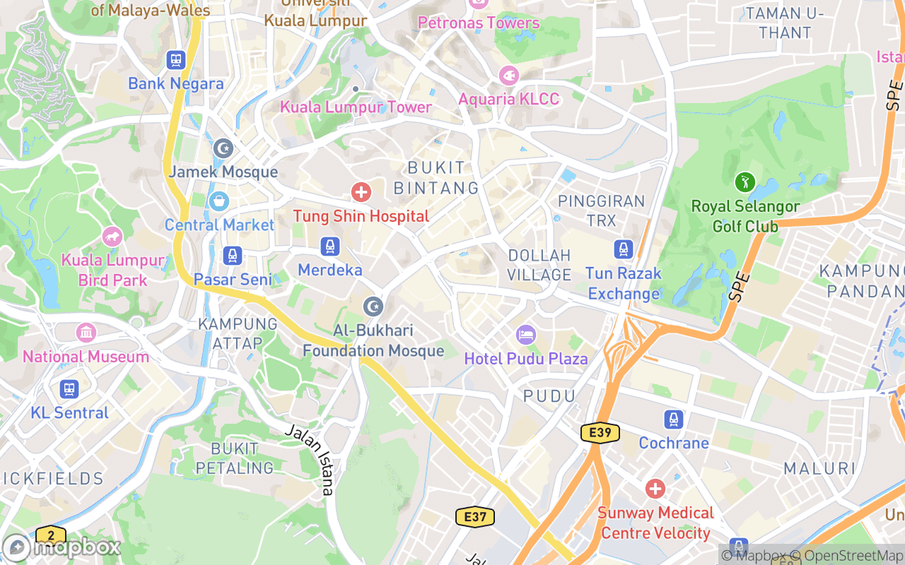 Map showing the location of Ceria Hotel