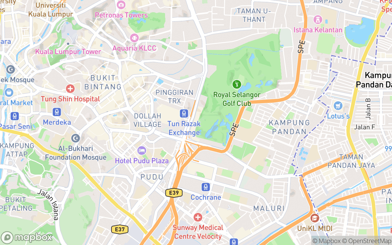 Map showing the location of 404 Club Not Found Kuala Lumpur