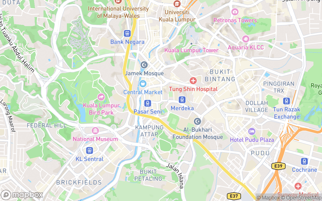 Map showing the location of Vintage 1988 Jalan Sultan