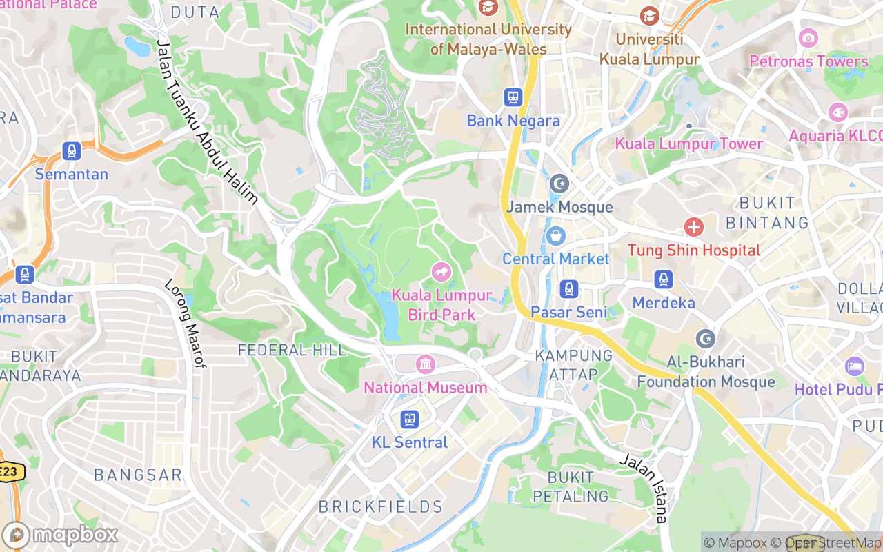 Map showing the location of Hornbill Restaurant & Cafe