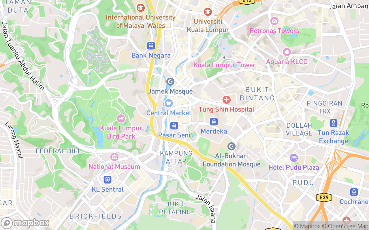 Map showing the location of ZEN Rooms Chinatown KL