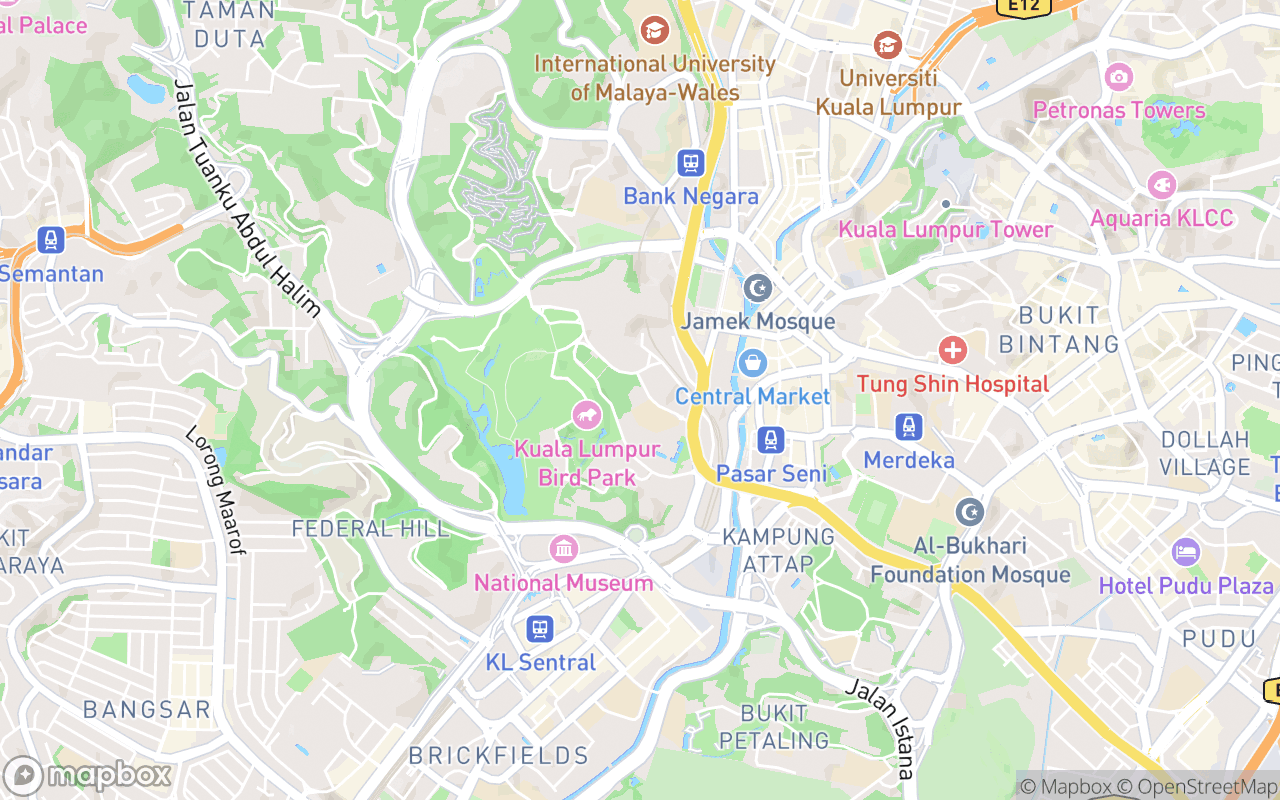Map showing the location of Nasi Lemak Tanglin