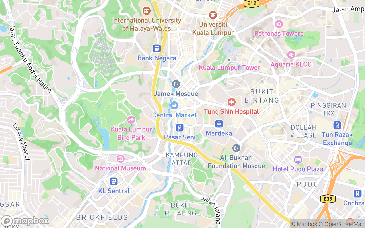 Map showing the location of ONE18 Boutique Hotel