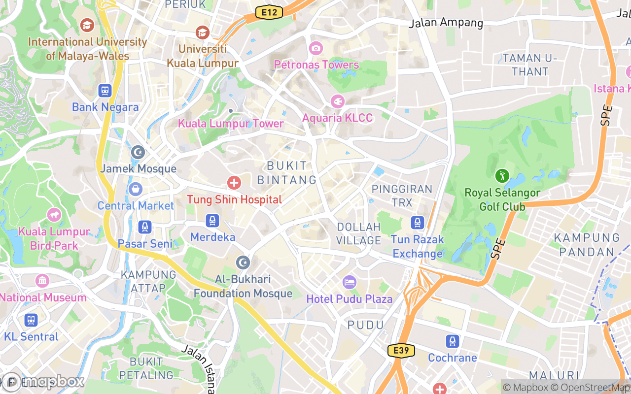 Map showing the location of Tamarind Hill