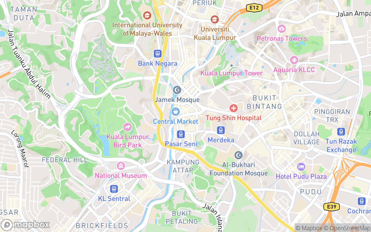 Map showing the location of Sin Kiew Yee Shin Kee Beef Noodles