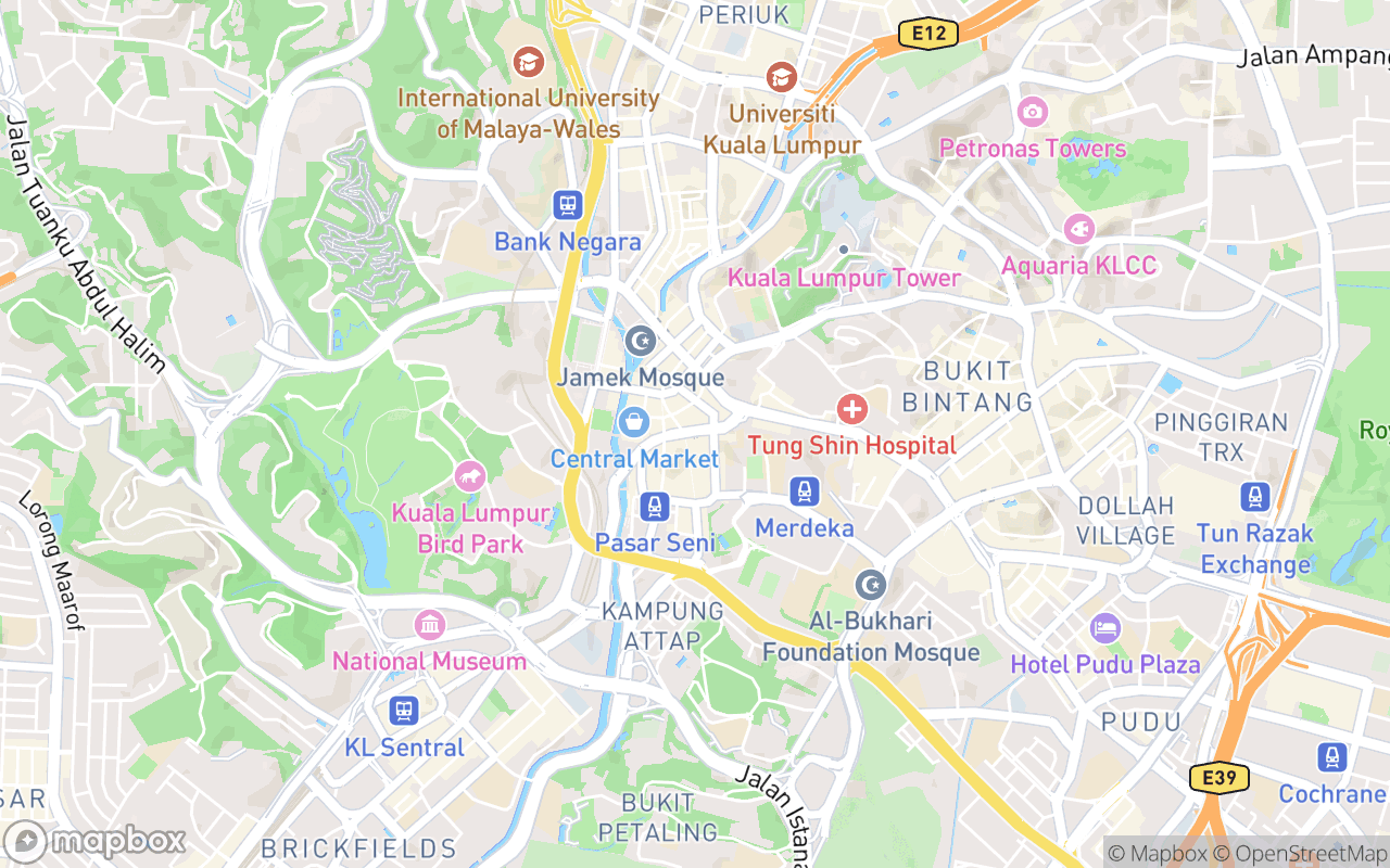 Map showing the location of Restoran Dilla Masakan Utara