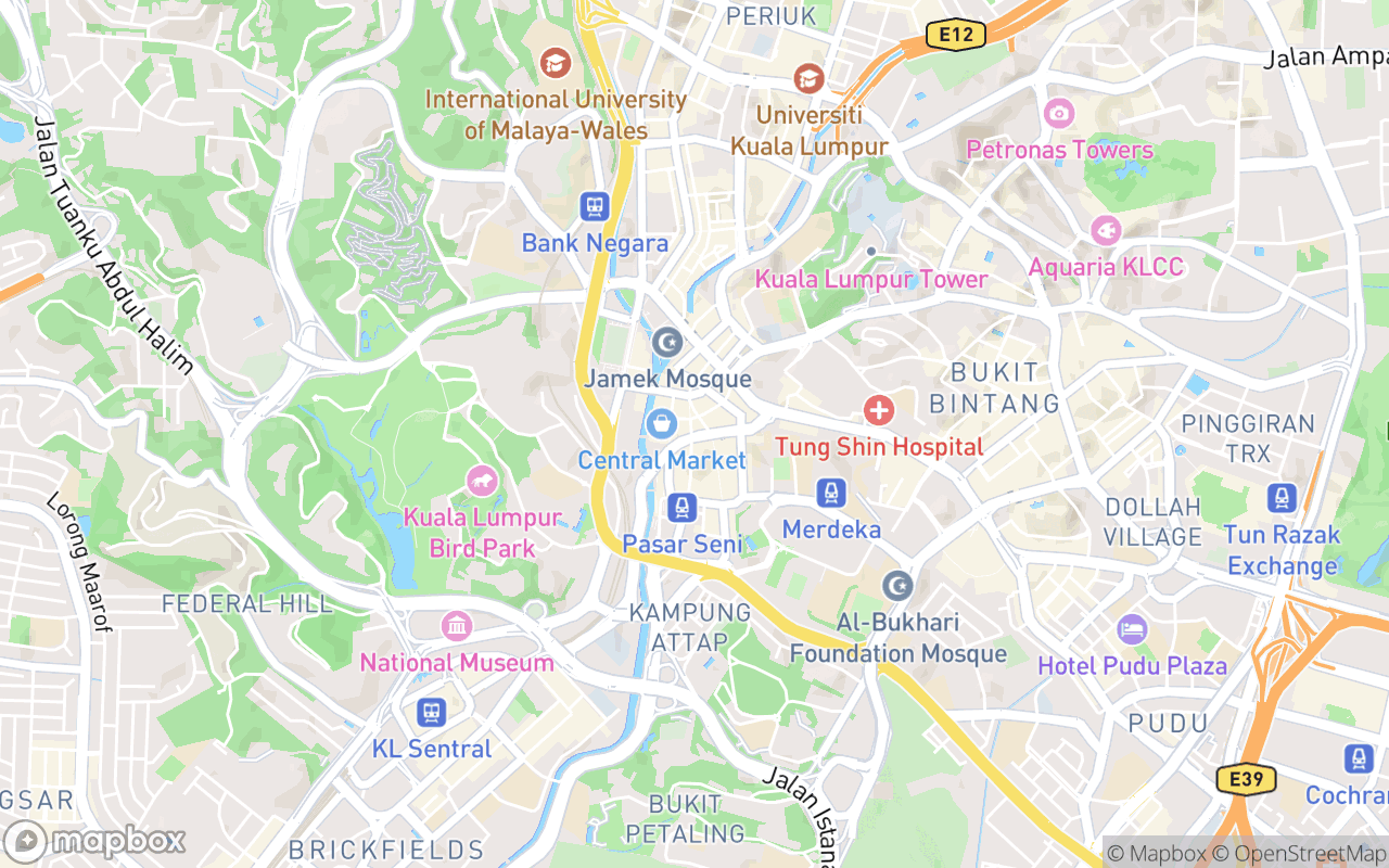 Map showing the location of Lai Foong Beef Noodle