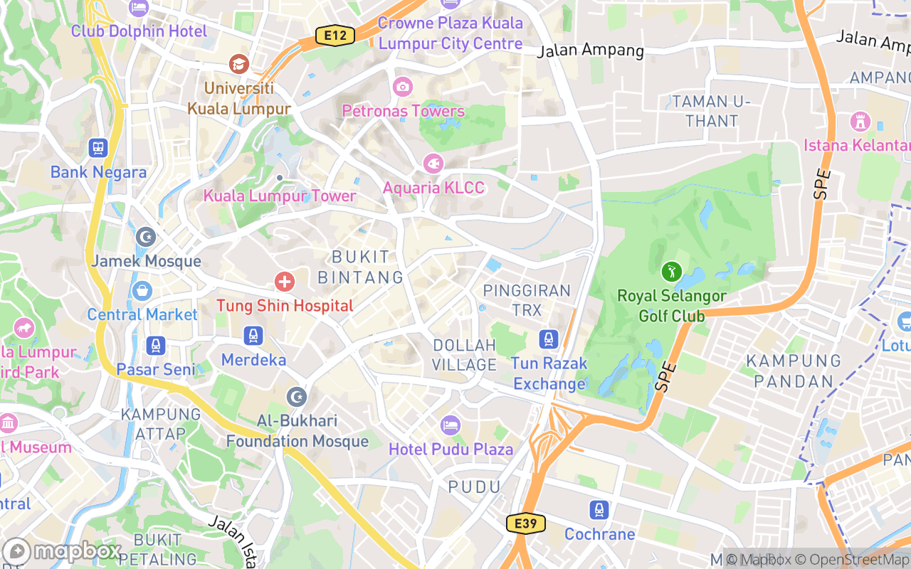 Map showing the location of Sleeping Lion Suites