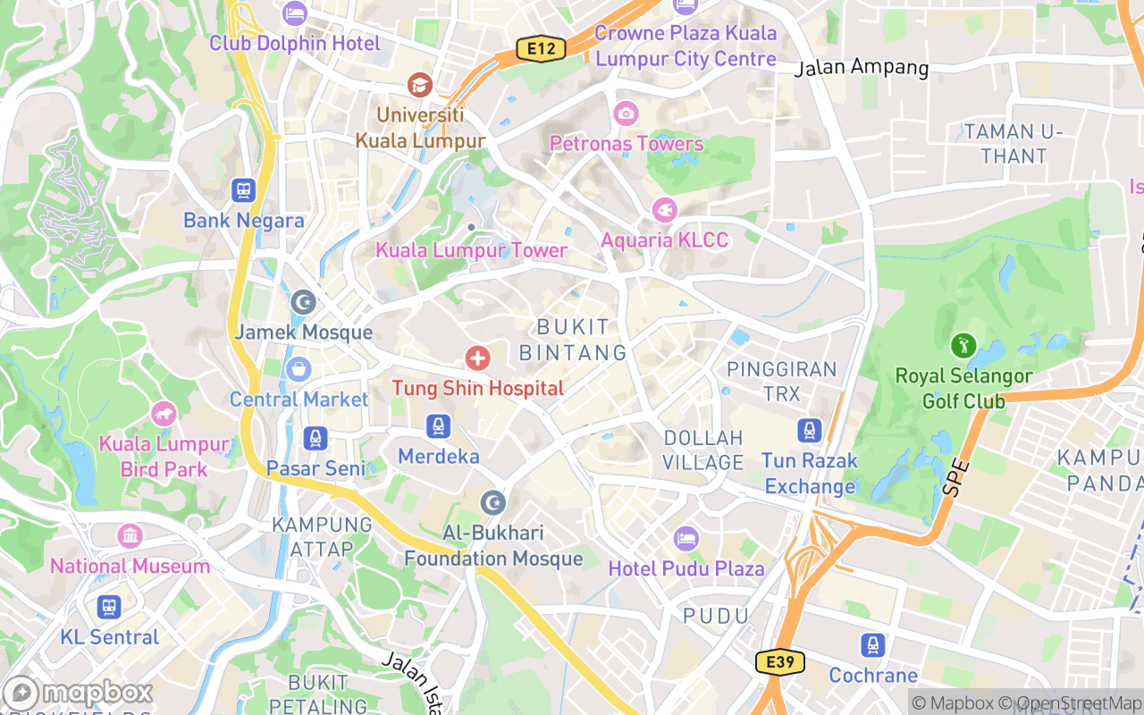 Map showing the location of Autumn Guesthouse Bukit Bintang