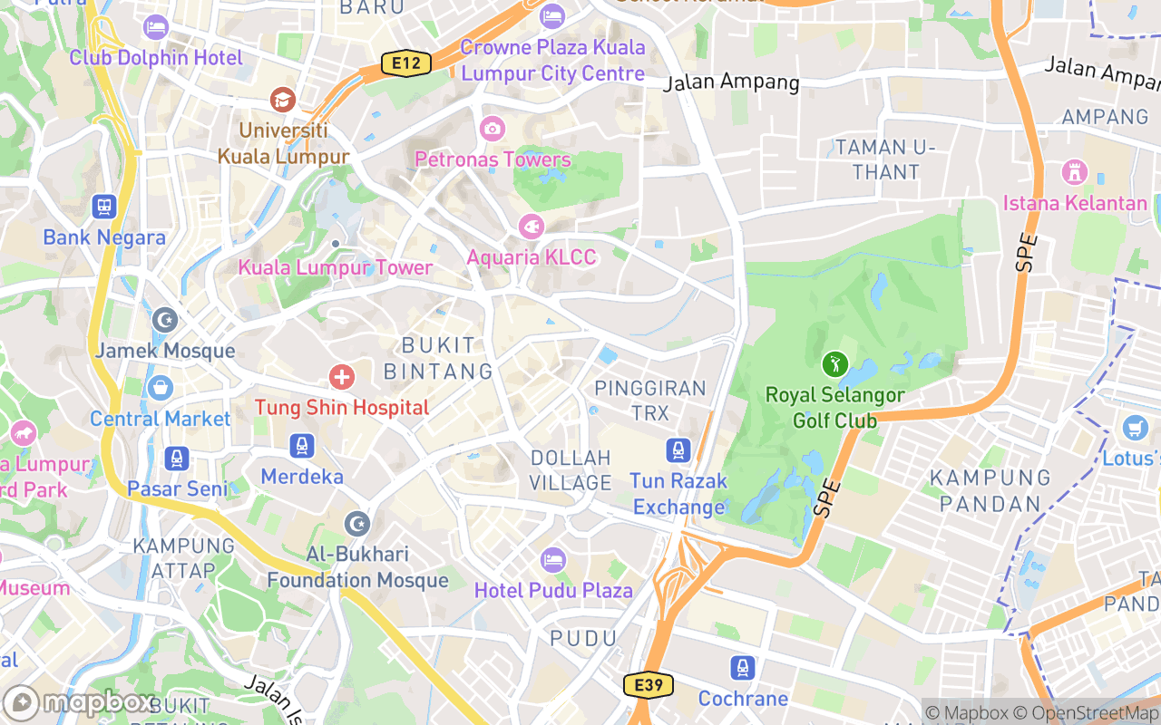 Map showing the location of The Ritz-Carlton Kuala Lumpur
