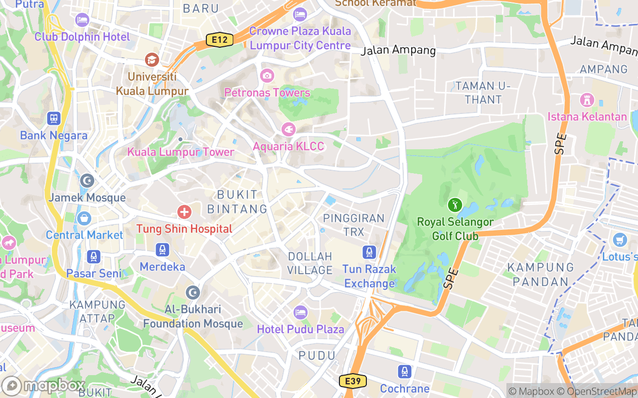 Map showing the location of Dorsett Residences Bukit Bintang